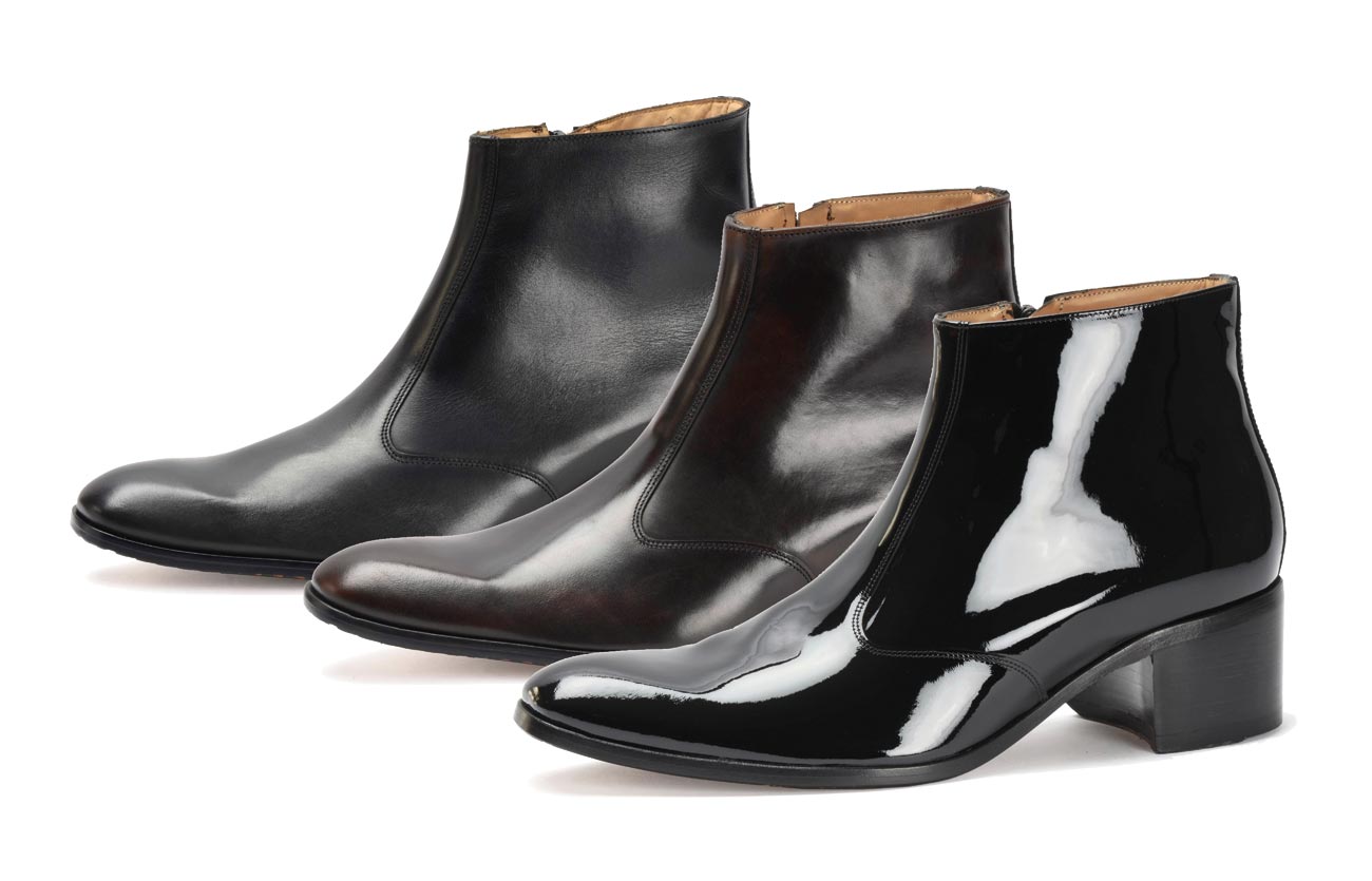 SIMON FOURNIER PARIS bottines luxe à talon haut pour homme OPÉRA SIMON FOURNIER PARIS bottines luxe à talon haut pour homme OPÉRA