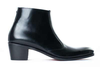 bottines noires à talon haut homme OPÉRA